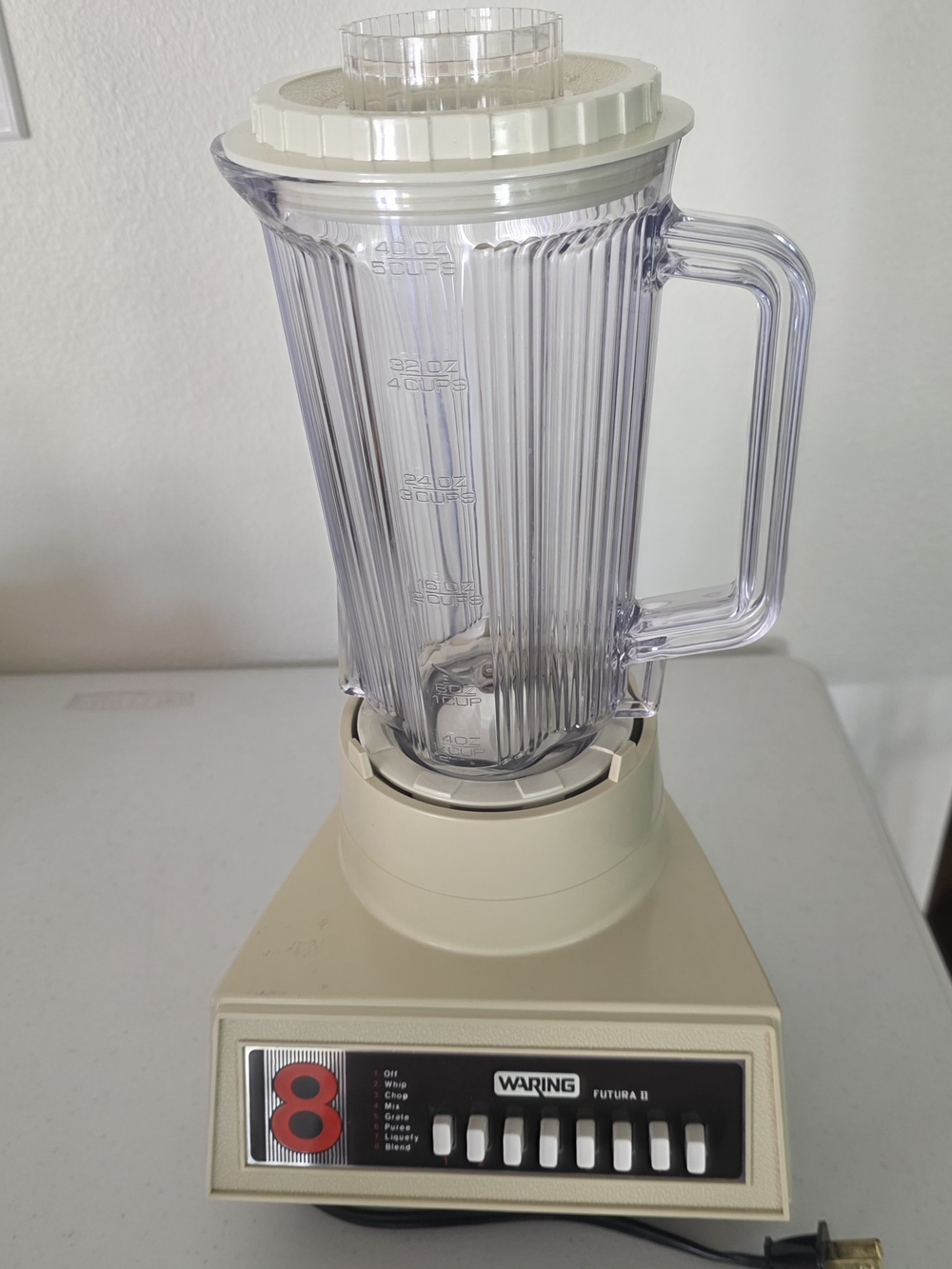 🔥🔥🔥Vintage-Waring Futura 2 Blender 11Bl59 Almond 1960s - 1970’s , 8 Button